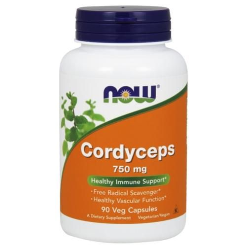 Now Cordyceps Кордицепс 750 мг капсулы вегетарианские 90 шт.