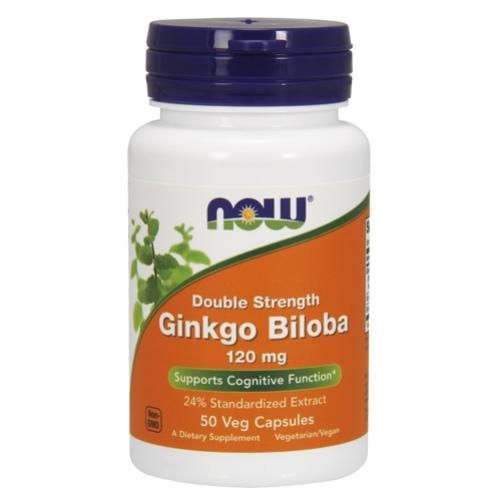 Now Ginkgo Biloba Гинкго билоба 120 мг капсулы вегетарианские 50 шт.