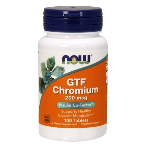 Now GTF Chromium ГТФ Хрома пиколинат 200 мкг таблетки 100 шт. Now GTF Chromium ГТФ Хрома пиколинат 200 мкг таблетки 100 шт.