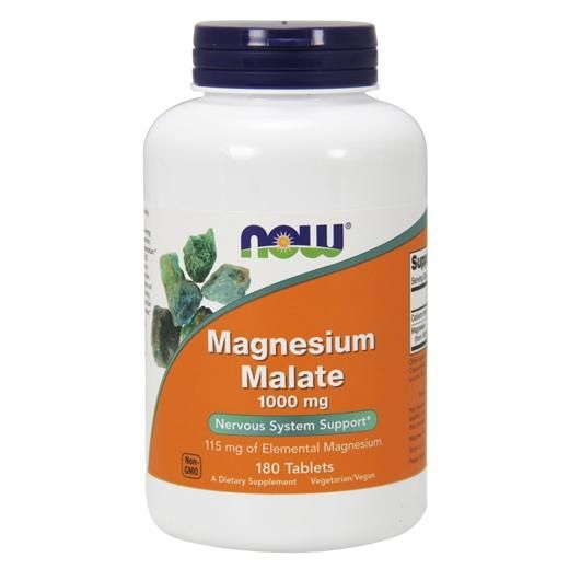 Now Magnesium Malate Магния Малат 115 мг таблетки 180 шт.