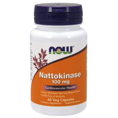 Now Nattokinase Наттокиназа 100 мг капсулы вегетарианские 60 шт.