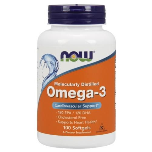 Now Omega-3 Омега-3 1000 мг желатиновые капсулы 100 шт.