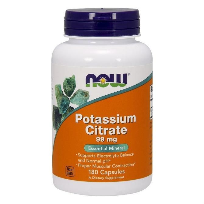 Now Potassium Citrate Калия Цитрат капсулы 180 шт.