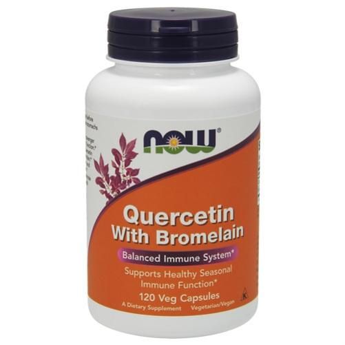 Now Quercetin with Bromelain Кверцетин с Бромелаином капсулы вегетарианские 120 шт.