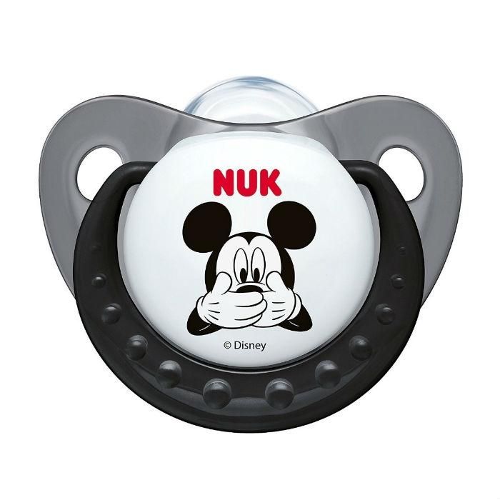 Nuk Disney Mickey Соска-пустышка ортодонтической формы силиконовая 6-18 мес р.2 1 шт.