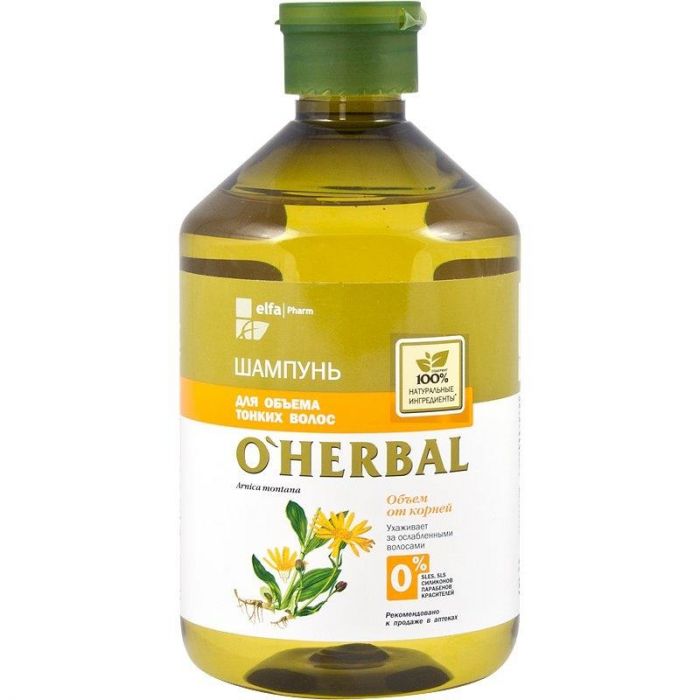 O Herbal Шампунь для объема тонких волос 500мл