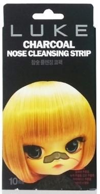 Очищающие угольные полоски от черных точек Hanwoong Luke Charcoal Nose Cleansing Strip 10шт