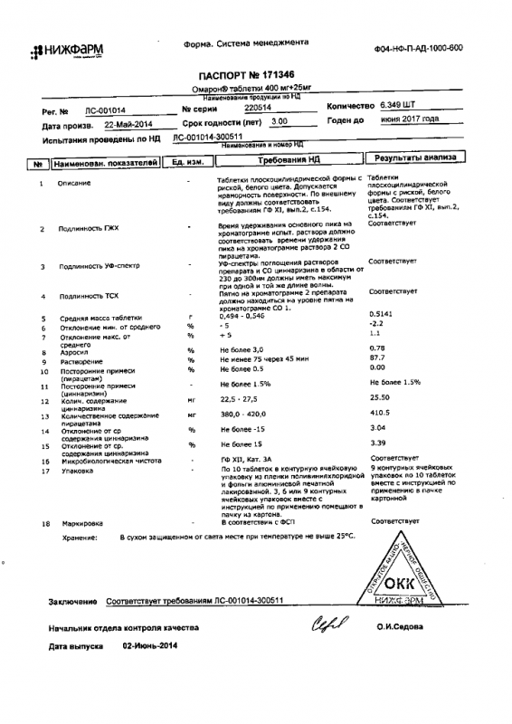 Омарон таблетки, 90 шт.