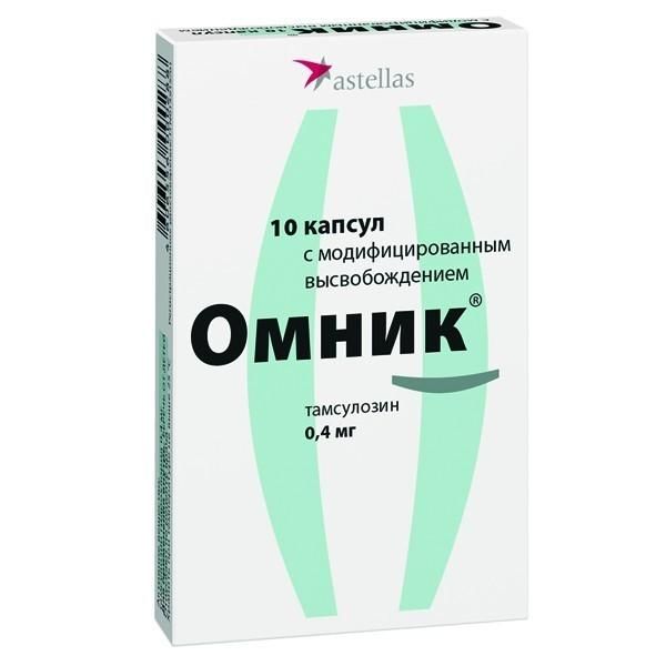 Омник капсулы с модиф. высв. 0.4 мг, 10 шт.