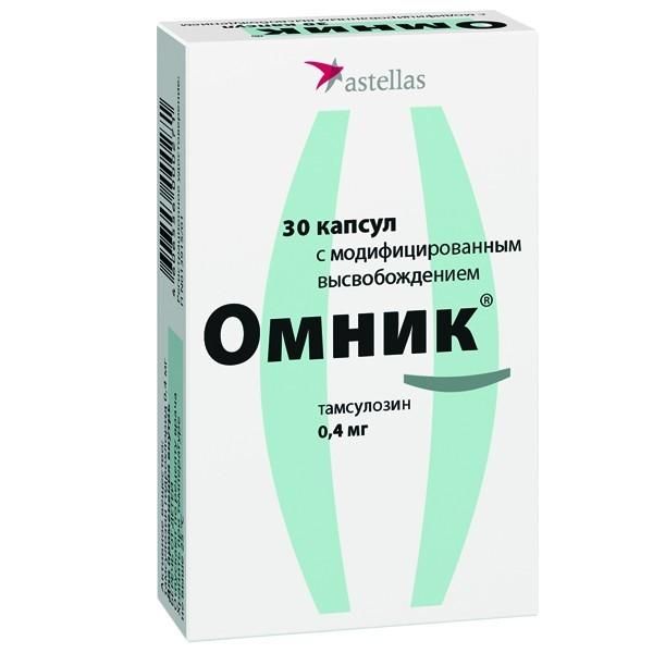 Омник капсулы с модиф. высв. 0.4 мг, 30 шт.