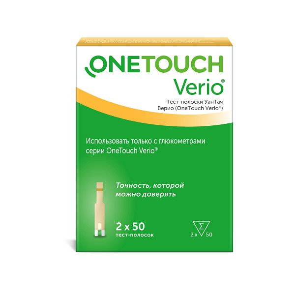 Тест-полоски One Touch Verio Тест-полоски One Touch Verio