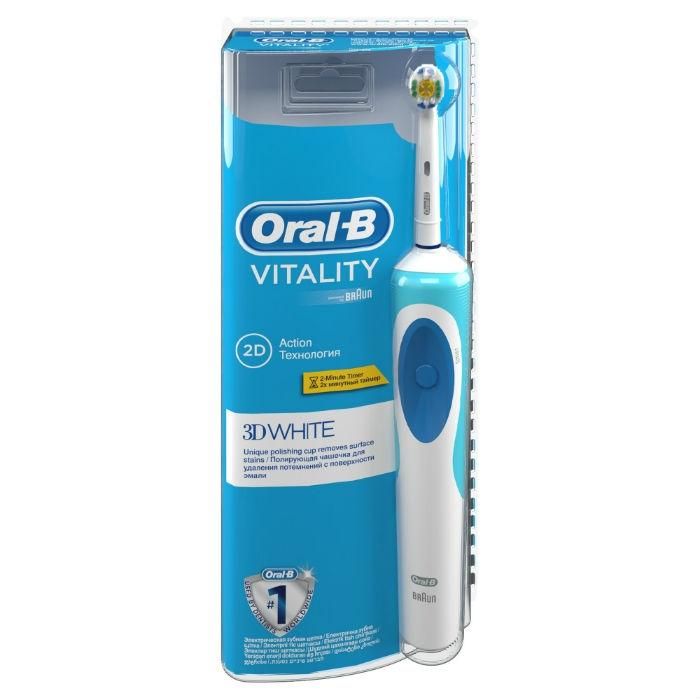 Oral-B Электрическая зубная щетка Vitality D12.513 3D White (тип 3709)