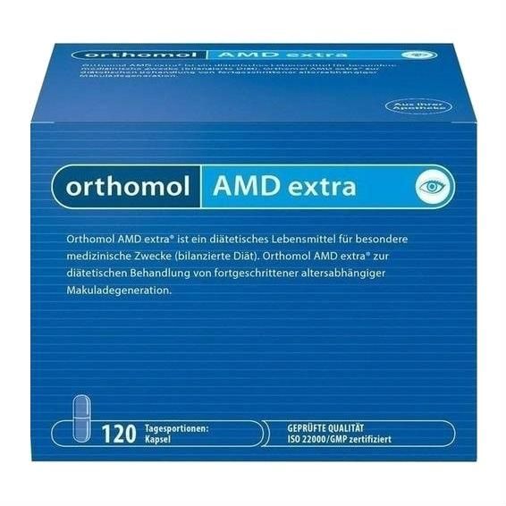 Ортомол АМД Экстра/Orthomol АМD Extra курс 120 дней капсулы 120 шт. Ортомол АМД Экстра/Orthomol АМD Extra курс 120 дней капсулы 120 шт.