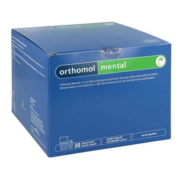 Ортомол Ментал/Orthomol Mental курс 30 дней порошок+капсулы 30 шт. Ортомол Ментал/Orthomol Mental курс 30 дней порошок+капсулы 30 шт.