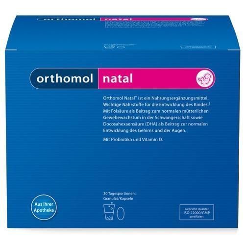 Ортомол Натал/Orthomol Natal&nbsp;курс 30 дней порошок+капсулы 30 шт.