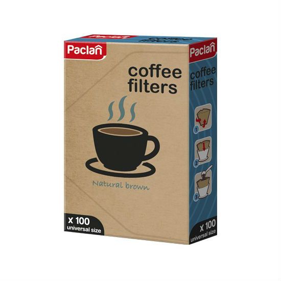 Paclan Фильтры для кофеварок 100шт небеленые размер 4 Paclan Фильтры для кофеварок 100шт небеленые размер 4