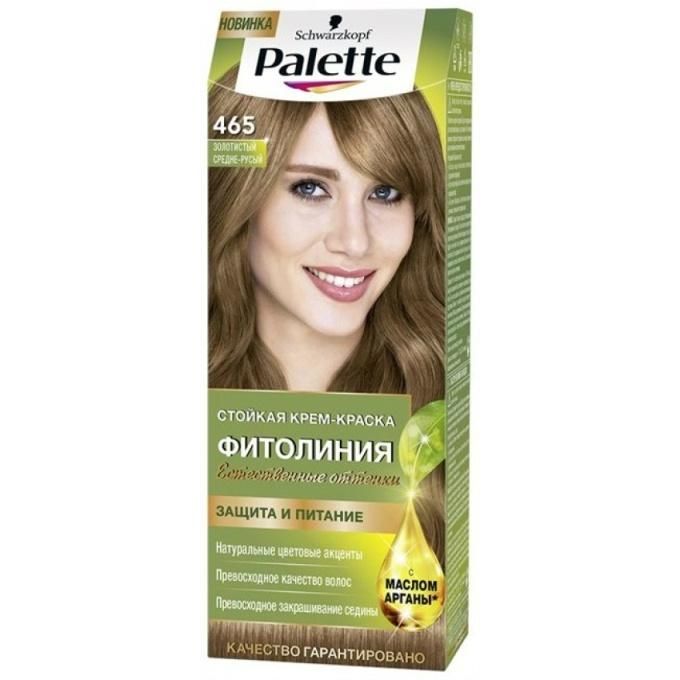 Palette Фитолиния Краска для волос 465 Золотистый средне-русый 110мл