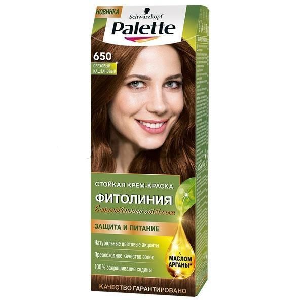 Palette Фитолиния Краска для волос 650 Ореховый каштановый 110мл