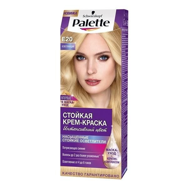 Palette Стойкая краска+маска E20 Осветляющий 110мл