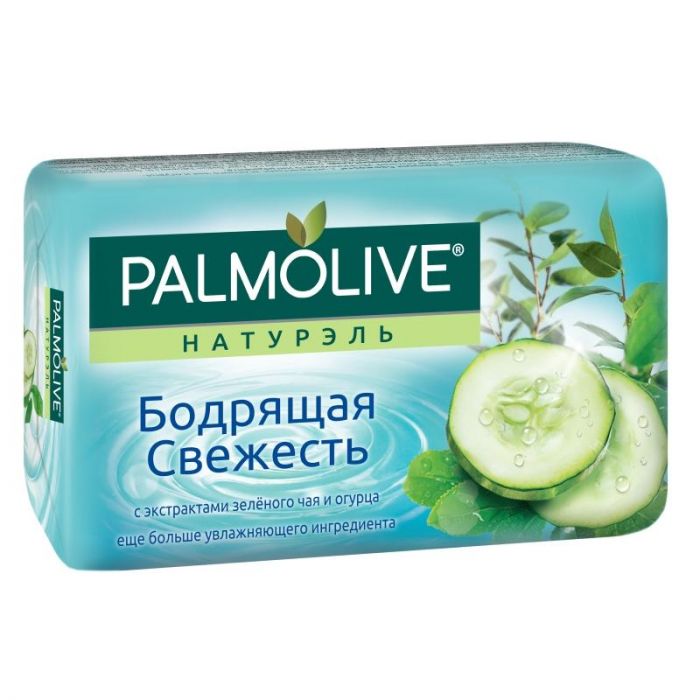 Palmolive Мыло Бодрящая свежесть зеленый чай и огурец 90г