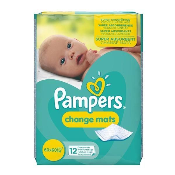 Пеленки Памперс (Pampers) для переодевания ChangeMats 60х60 см 12 шт.