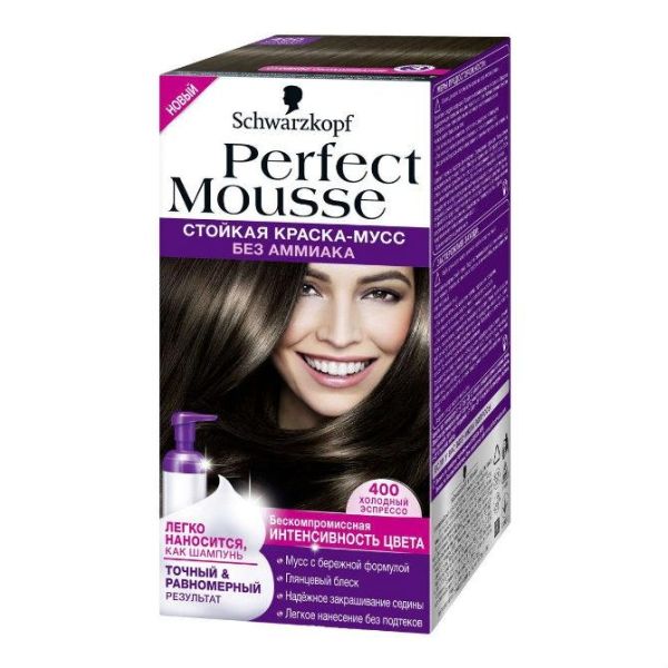 Perfect Muesse Стойкая краска-мусс 400 Холодный эспрессо 35мл