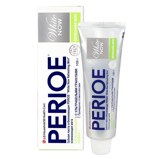 Perioe White now refreshing mint Зубная паста отбеливающая освежающая мята 100 г