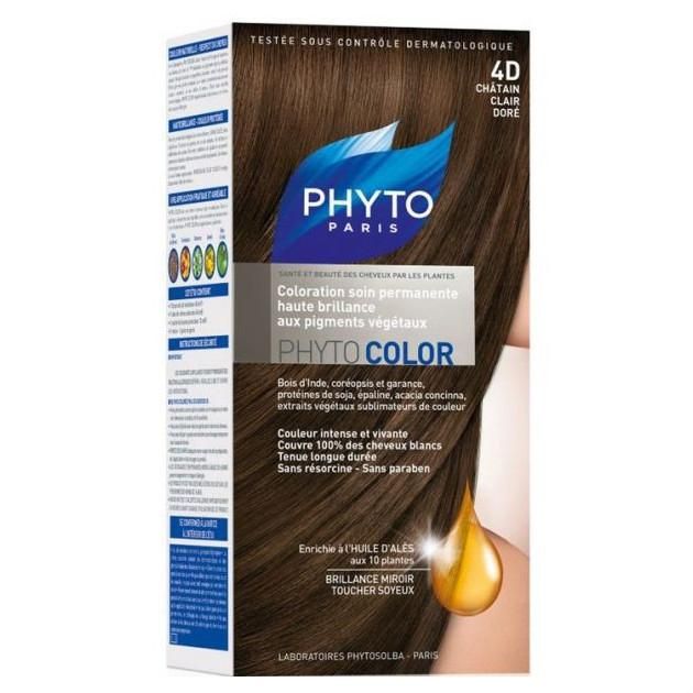 Phyto Color краска для волос светлый золотистый шатен оттенок 4D