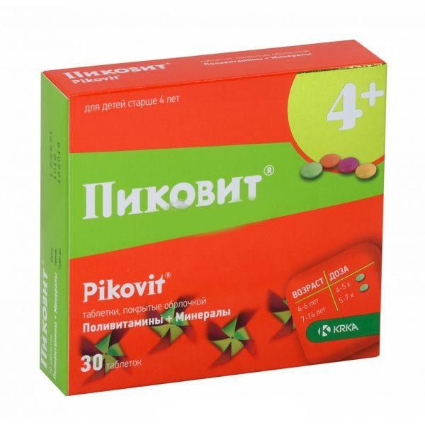 Пиковит таблетки, 30 шт. Пиковит таблетки, 30 шт.