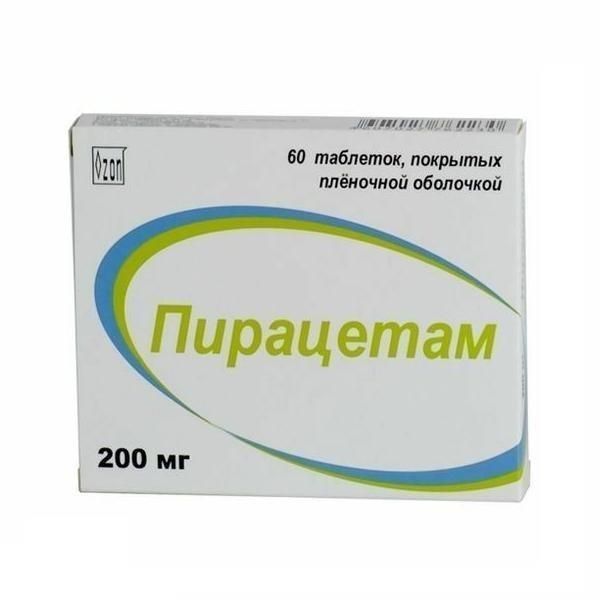 Пирацетам таблетки 200 мг, 60 шт. Пирацетам таблетки 200 мг, 60 шт.