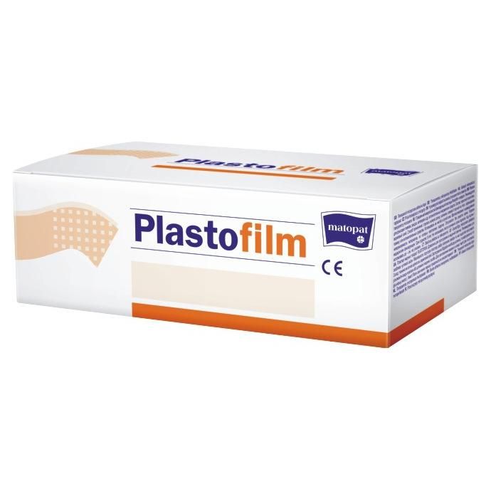 Пластырь Матопат Plastofilm фиксирующий прозрачный микропористый 1,25 см х 5 м 32 шт.