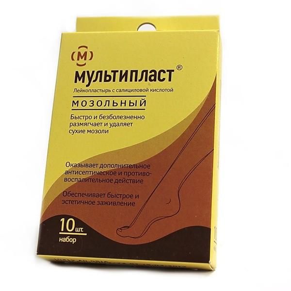 Пластырь Мультипласт (набор мозольных пластырей), 10 шт Пластырь Мультипласт (набор мозольных пластырей), 10 шт