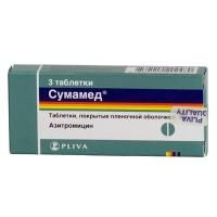 Сумамед таблетки 500 мг, 3 шт. Сумамед таблетки 500 мг, 3 шт.