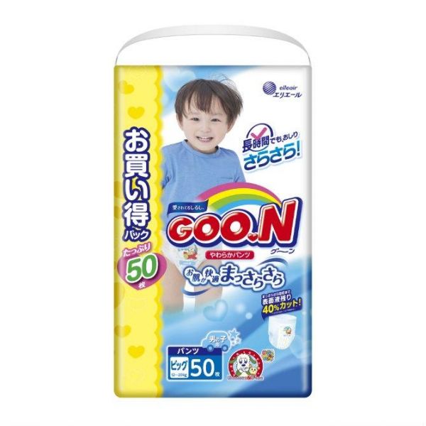 Подгузники ГУН (GOON) трусики для мальчиков XL 12-20 кг 50 шт. Подгузники ГУН (GOON) трусики для мальчиков XL 12-20 кг 50 шт.