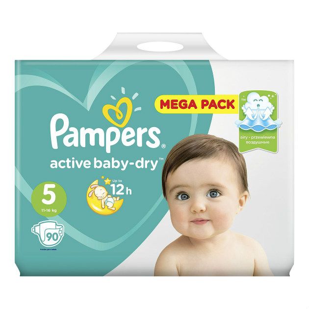 Подгузники Памперс (Pampers) Active Baby-Dry 11-16 кг р.5 90 шт.