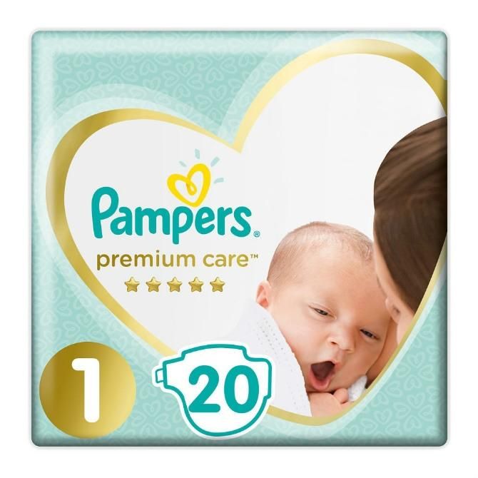 Подгузники Памперс (Pampers) Premium Care 2-5 кг р.1 20 шт.