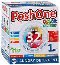 Порошок стиральный Пош Уан (Posh One) powder laundry для цветного белья 1 кг 1кг