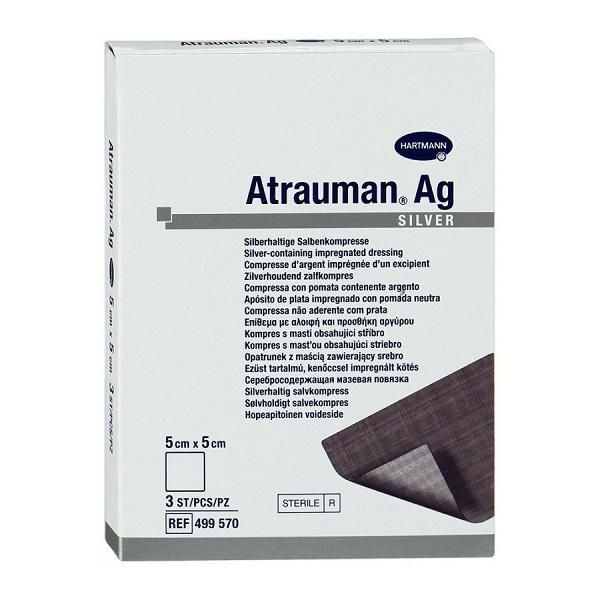 Повязка Atrauman AG/Атрауман AG с серебром 5 х 5 см 3 шт.