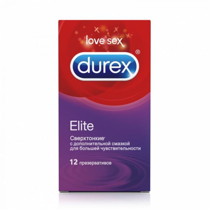 Презервативы Durex Elite упаковка, 12 шт.