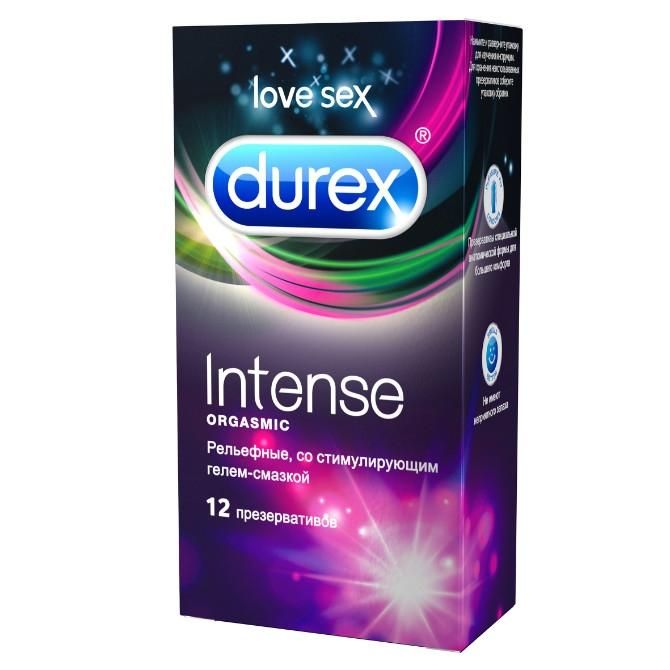 Презервативы Durex Intense Orgasmic с ребристой и точечной структурой 12 шт.