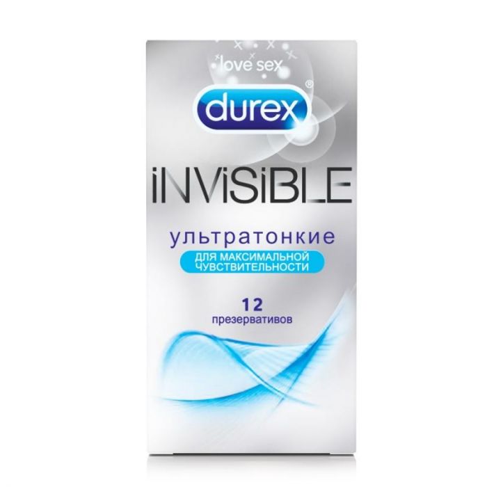 Презервативы Durex Invisible ультратонкие 12 шт.