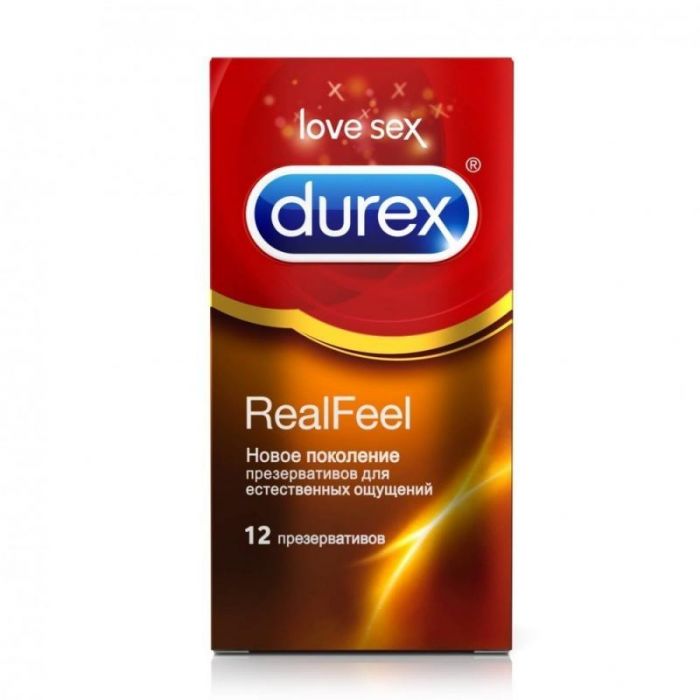 Презервативы Durex RealFeel упаковка, 12 шт.