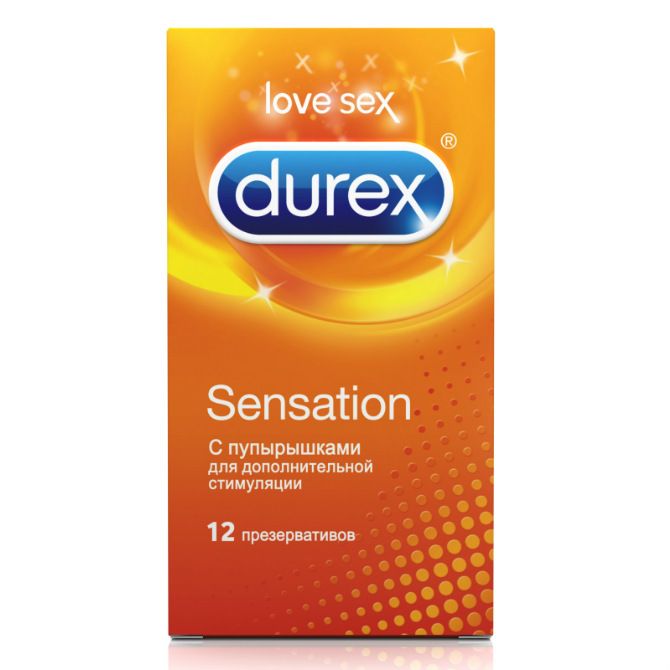 Презервативы Durex Sensation упаковка, 12 шт.