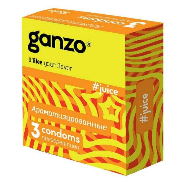 Презервативы Ganzo Juice ароматизированные 3 шт.