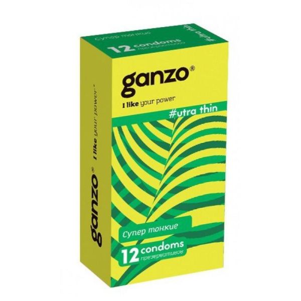 Презервативы Ganzo Ultra Thin сверхтонкие 12 шт.