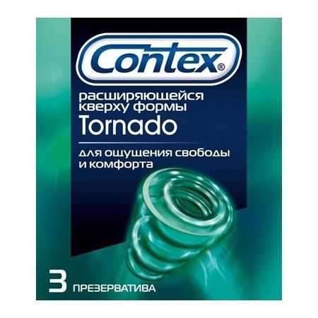 Презервативы Контекс Tornado упаковка, 3 шт.