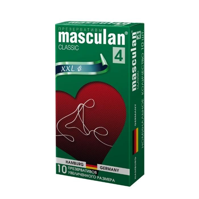 Презервативы Masculan Classic увеличенного размера, розовые 10 шт.