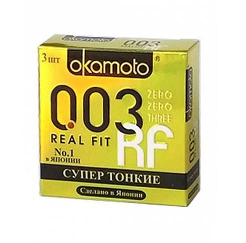 Презервативы Okamoto 003 Real Fit полная анатомия 3 шт.