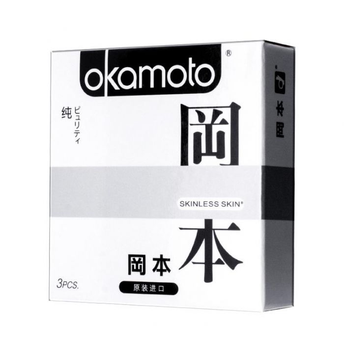 Презервативы Okamoto Skinless Skin классические Purity 3 шт.