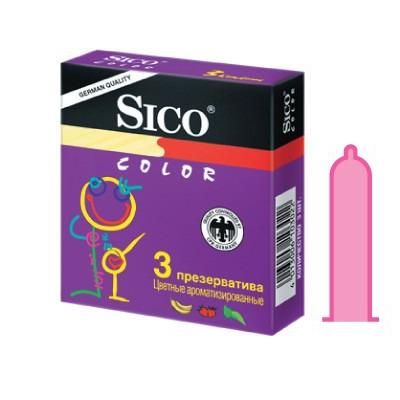 Презервативы Sico Colour упаковка, 3 шт.